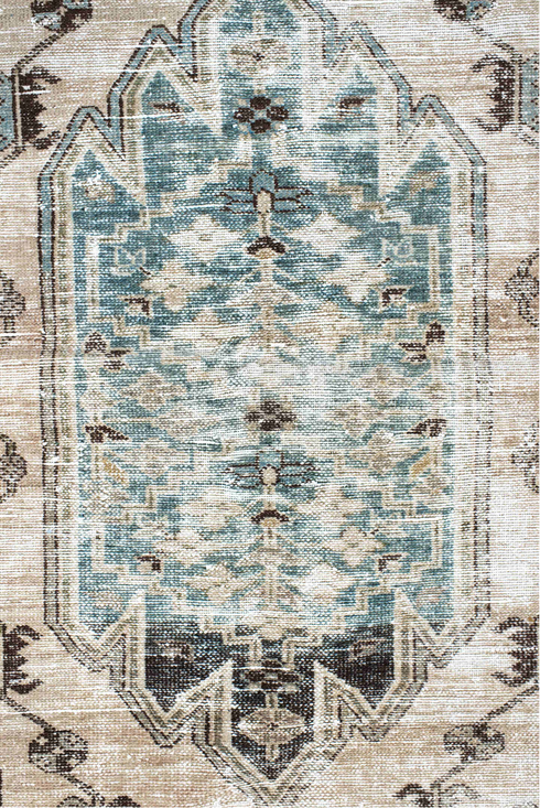 Vintage Mazlaghan Area Rug (4' x 6')